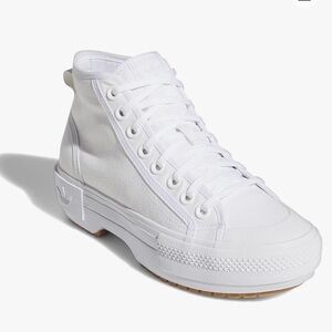 Brand new white adidas NIZZA TREK SHOES sz 8